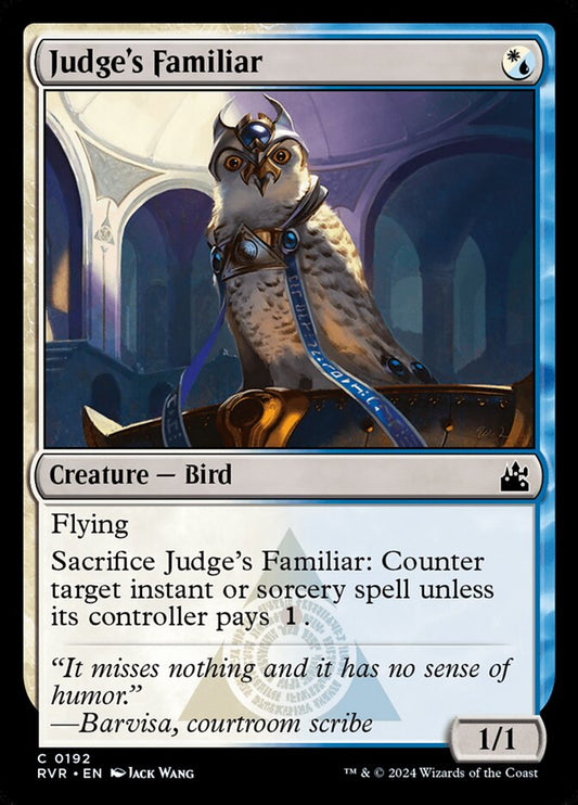 Judge's Familiar front