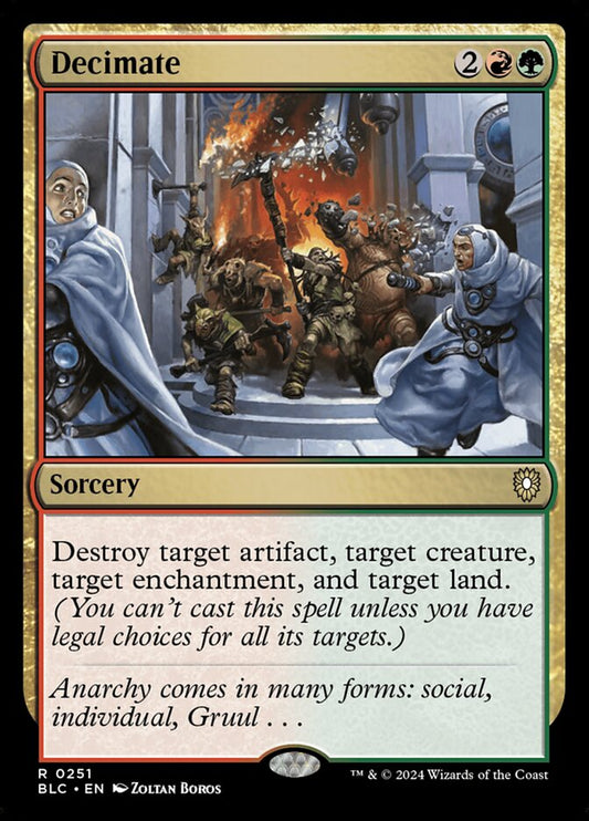Decimate front