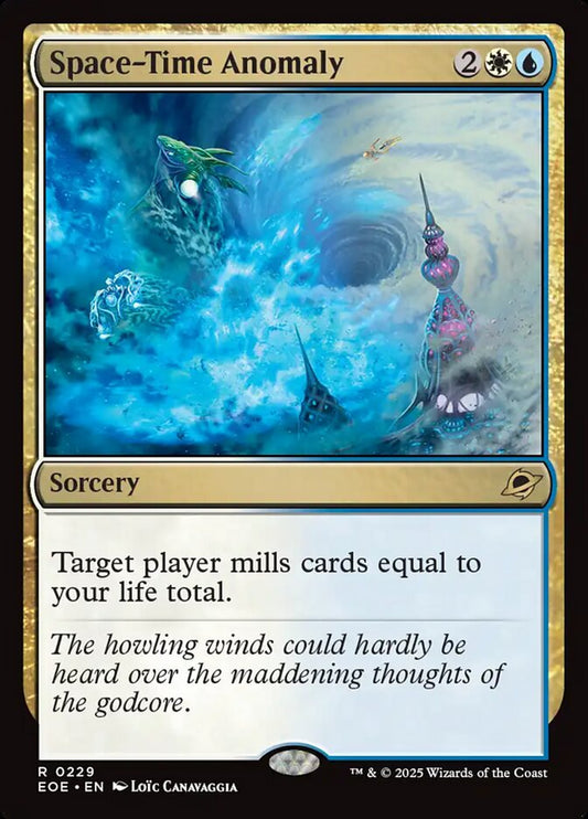 Space-Time Anomaly front