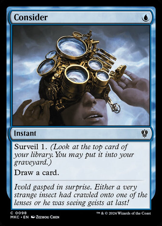 Consider front
