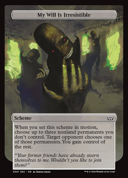 My Will Is Irresistible front