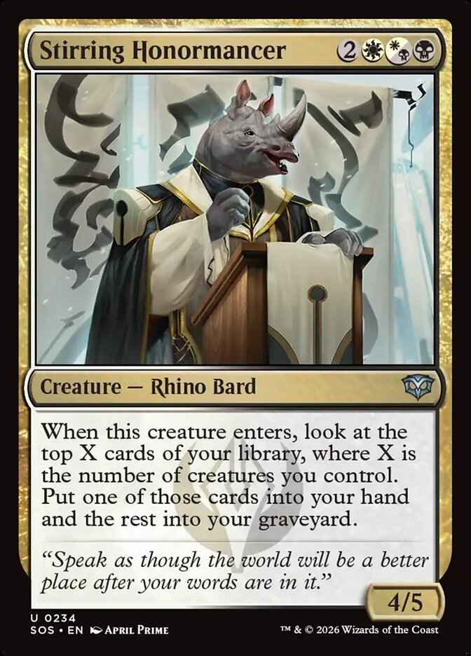 Stirring Honormancer