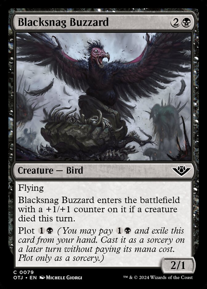 Blacksnag Buzzard front