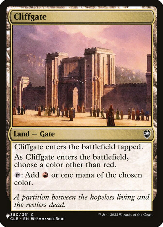 Cliffgate front