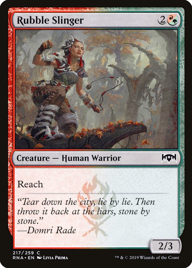 Rubble Slinger front