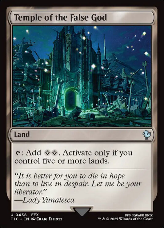 Temple of the False God front
