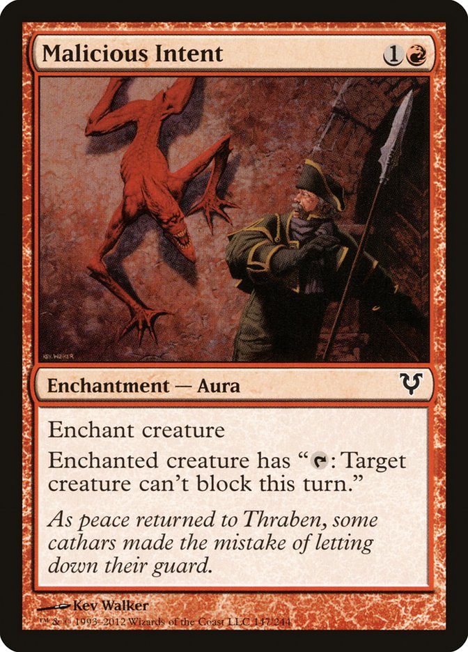 Malicious Intent front