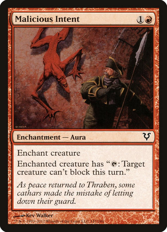 Malicious Intent front