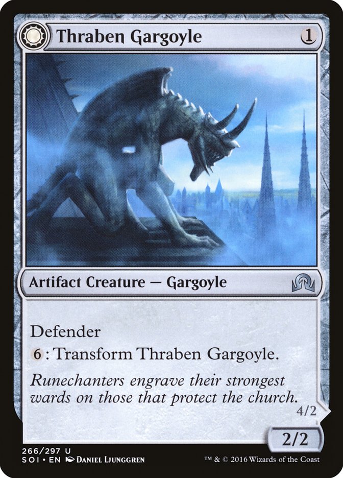 Thraben Gargoyle // Stonewing Antagonizer front