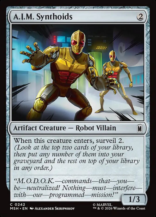 A.I.M. Synthoids front