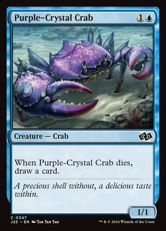 Purple-Crystal Crab front