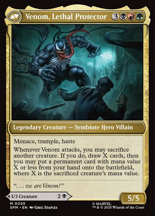 Eddie Brock // Venom, Lethal Protector back