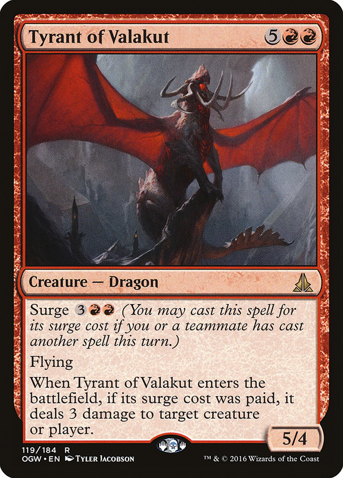 Tyrant of Valakut front