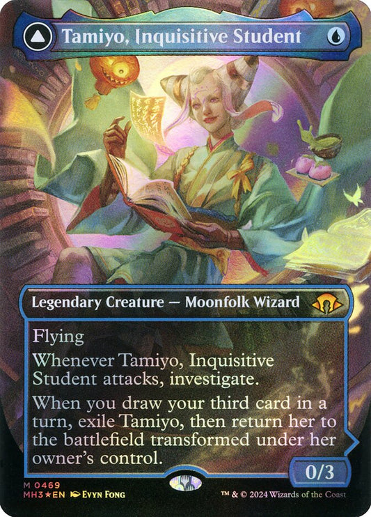 Tamiyo, Inquisitive Student // Tamiyo, Seasoned Scholar front