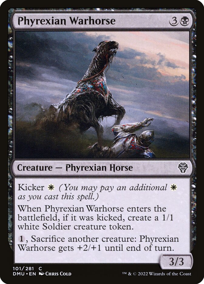 Phyrexian Warhorse front