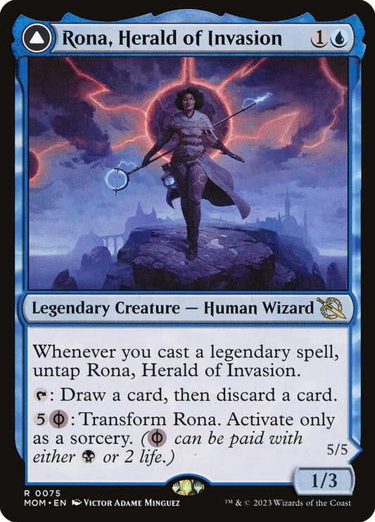 Rona, Herald of Invasion // Rona, Tolarian Obliterator front