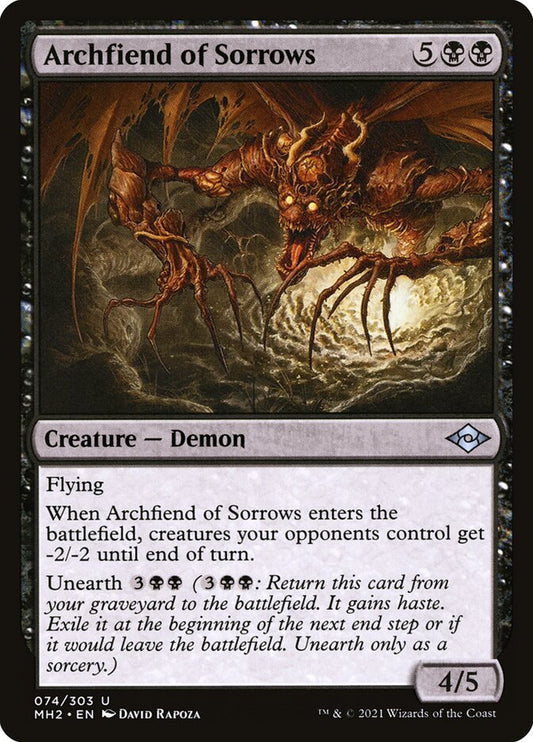 Archfiend of Sorrows front
