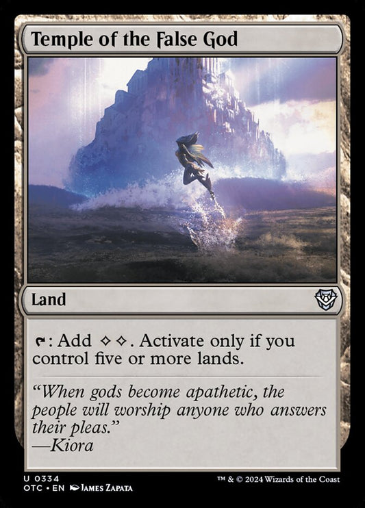 Temple of the False God front