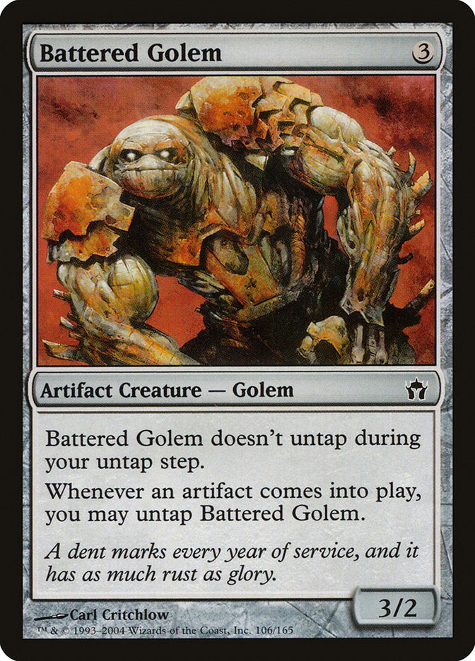 Battered Golem front