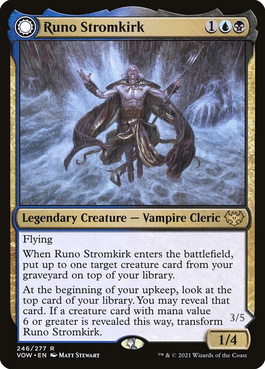 Runo Stromkirk // Krothuss, Lord of the Deep front