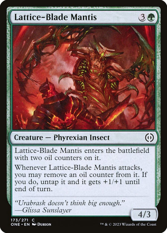 Lattice-Blade Mantis front
