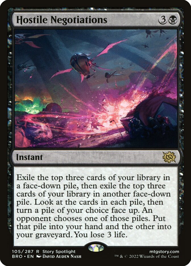 Hostile Negotiations front