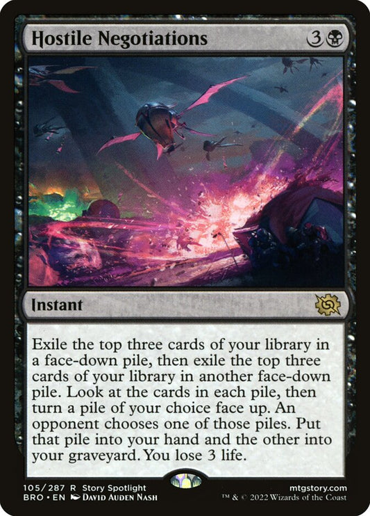 Hostile Negotiations front