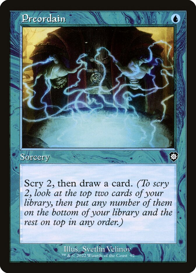 Preordain front