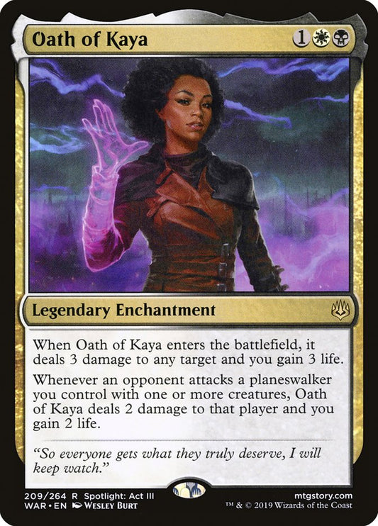 Oath of Kaya front