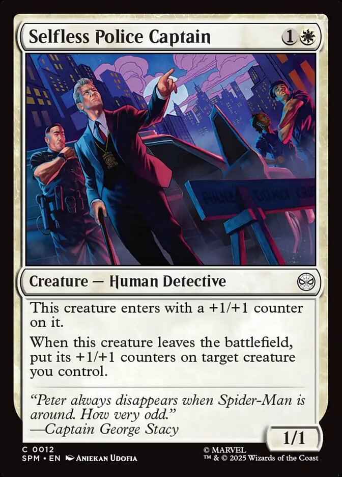 Selfless Police Captain front