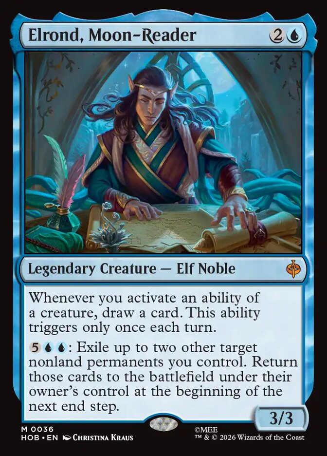 Elrond, Moon-Reader front
