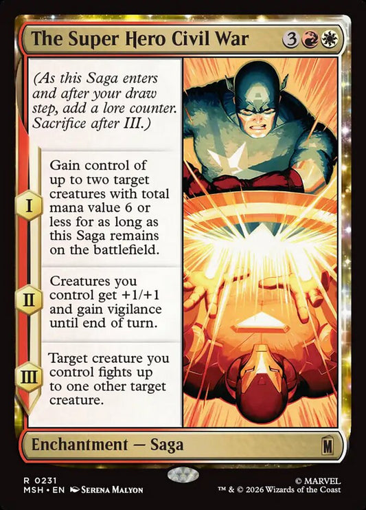 The Super Hero Civil War front