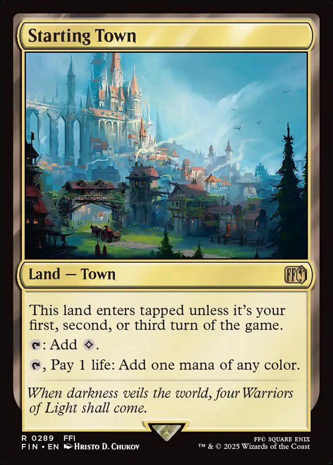 Starting Town front