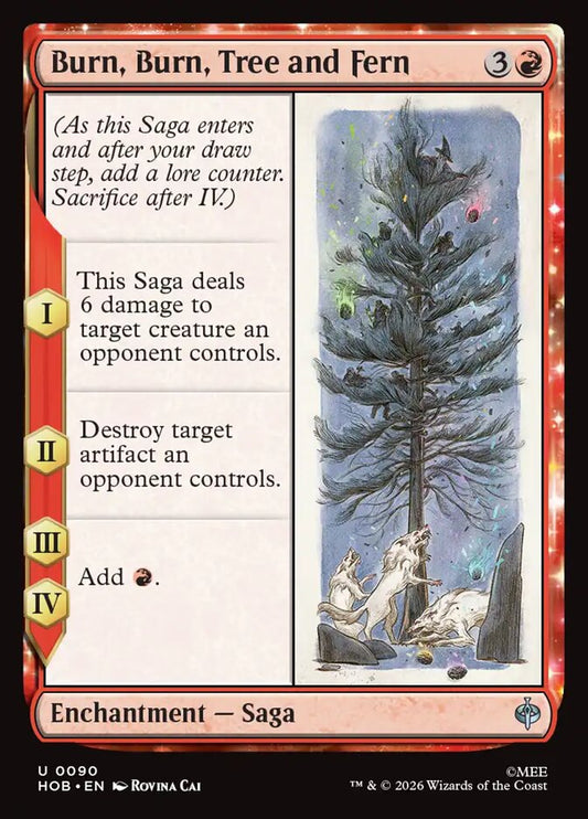 Burn, Burn, Tree and Fern front