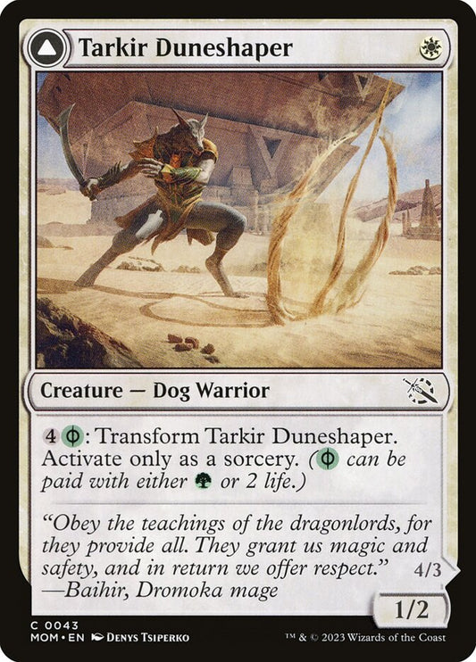 Tarkir Duneshaper // Burnished Dunestomper front
