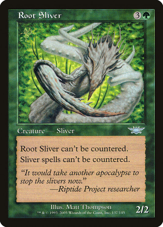 Root Sliver front