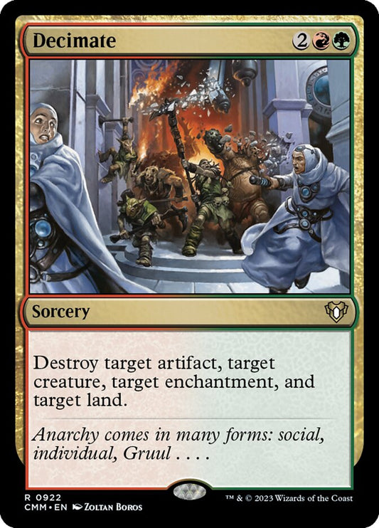 Decimate front