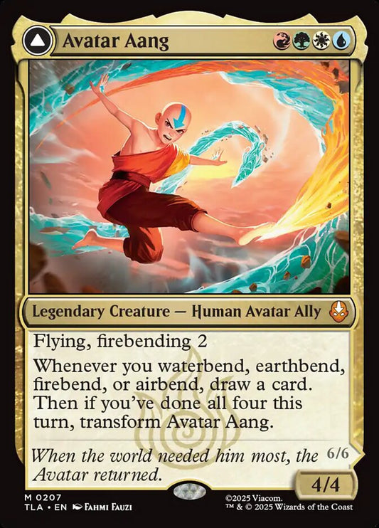 Avatar Aang // Aang, Master of Elements front