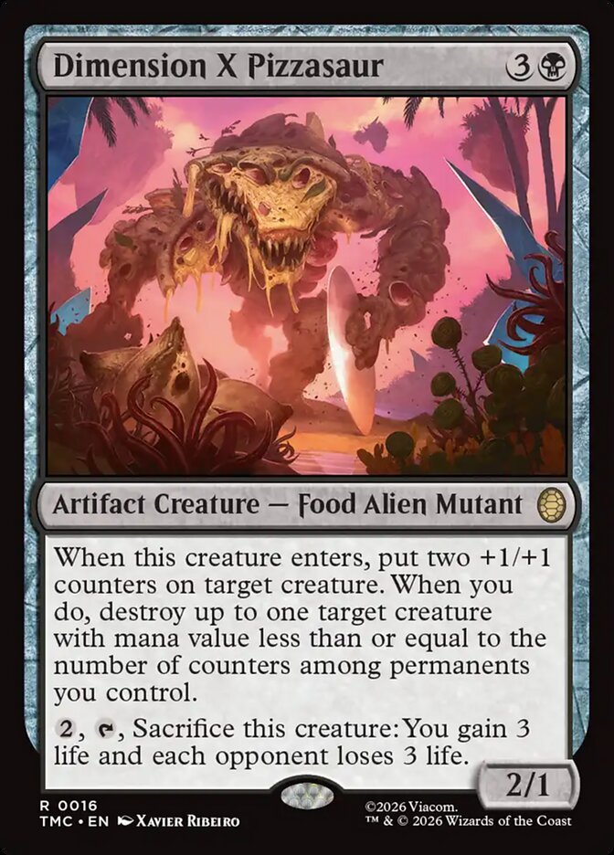 Dimension X Pizzasaur front
