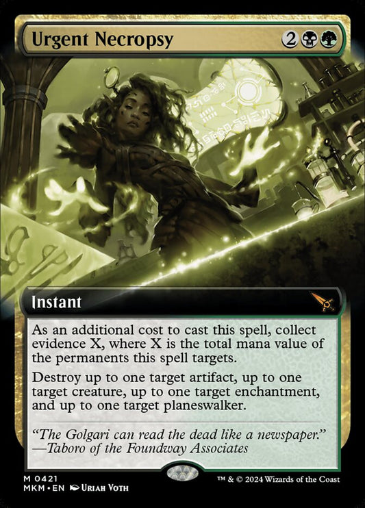 Urgent Necropsy front