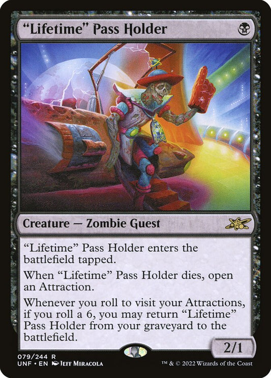 "Lifetime" Pass Holder front