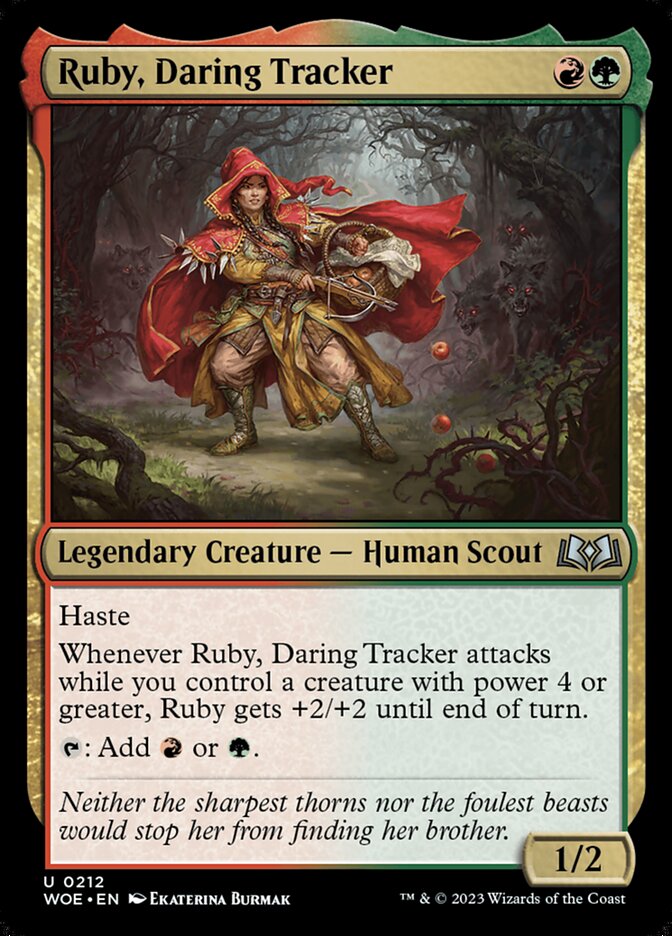 Ruby, Daring Tracker front